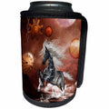 3dRose Heike Köhnen Design Steampunk - Steampunk, steampunk horse on the beach - Can Cooler Bottle Wrap (cc_262394)