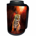 3dRose Heike Köhnen Design Animal - Cute little tiger, the little hunter - Can Cooler Bottle Wrap (cc_262397)