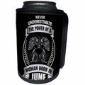 3dRose Sven Herkenrath Astrology - Never Underestimate The Power Of A Woman Born In June - Gemini - Can Cooler Bottle Wrap (cc_262405)