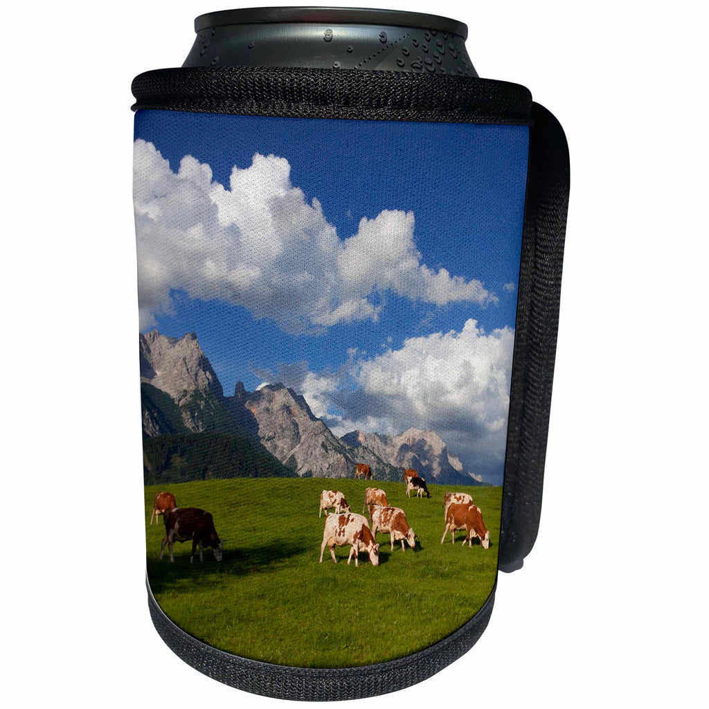 3dRose Sven Herkenrath Animal - Wildlife Cows in the Nature from Farm Animals - Can Cooler Bottle Wrap (cc_262433)