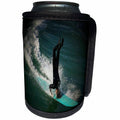 3dRose Sandy Mertens California - Huntington Beach Headstand Surfing - Can Cooler Bottle Wrap (cc_26244)