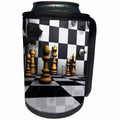 3dRose Sven Herkenrath Hobby Chess - 3D Chess Board Visualization Hobbies Sports Chess - Can Cooler Bottle Wrap (cc_262480)