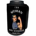 3dRose Sven Herkenrath Inspirational Quotes - Woman Power Inspirational Phrase Feminism - Can Cooler Bottle Wrap (cc_262485)