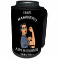3dRose Sven Herkenrath Inspirational Quotes - Hashimoto Patients Inspirational Phrase Support - Can Cooler Bottle Wrap (cc_262489)