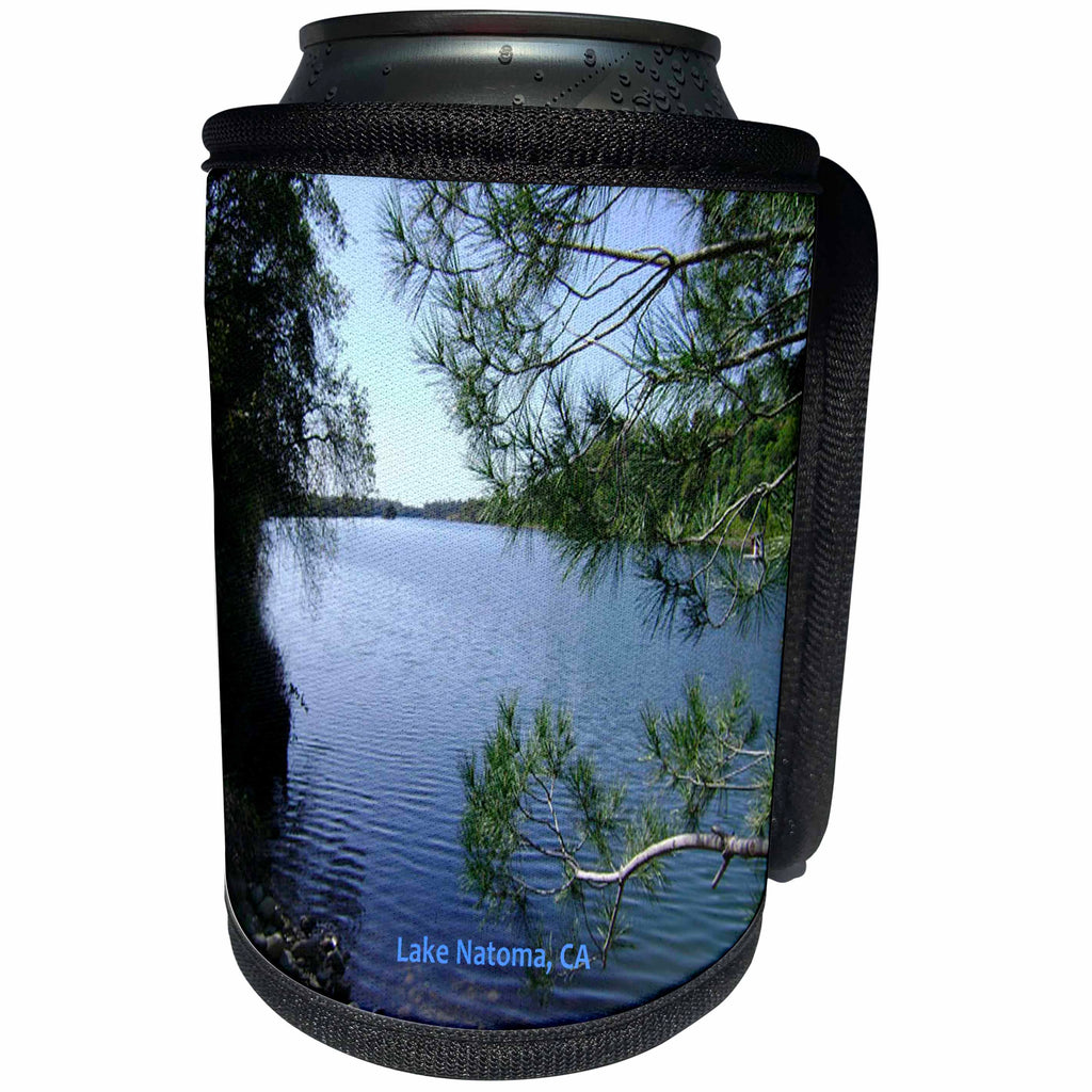 3dRose Sandy Mertens California - Lake Natoma - Can Cooler Bottle Wrap (cc_26249)