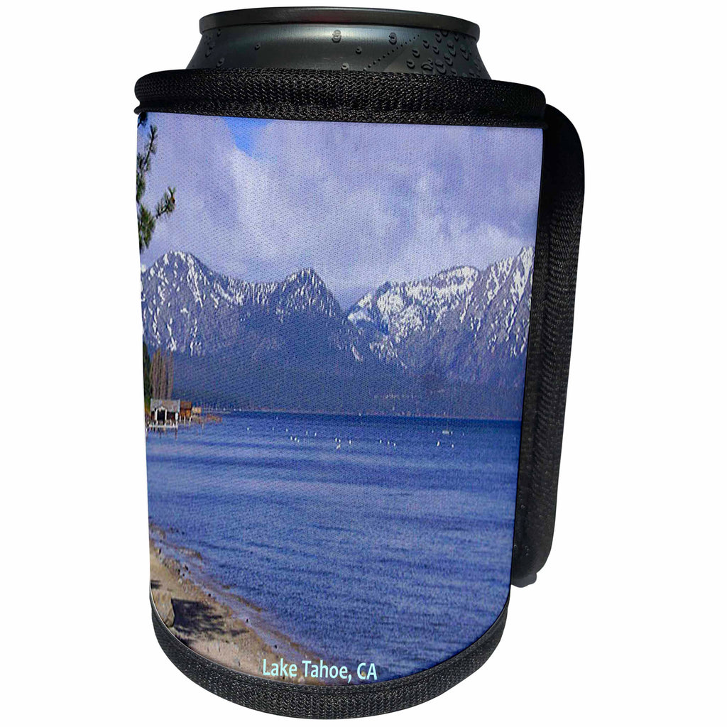 3dRose Sandy Mertens California - Lake Tahoe - Can Cooler Bottle Wrap (cc_26250)