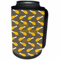 3dRose Thanksgiving - Image of Happy Thanksgiving With Rows Of Turkey Legs - Can Cooler Bottle Wrap (cc_262510)