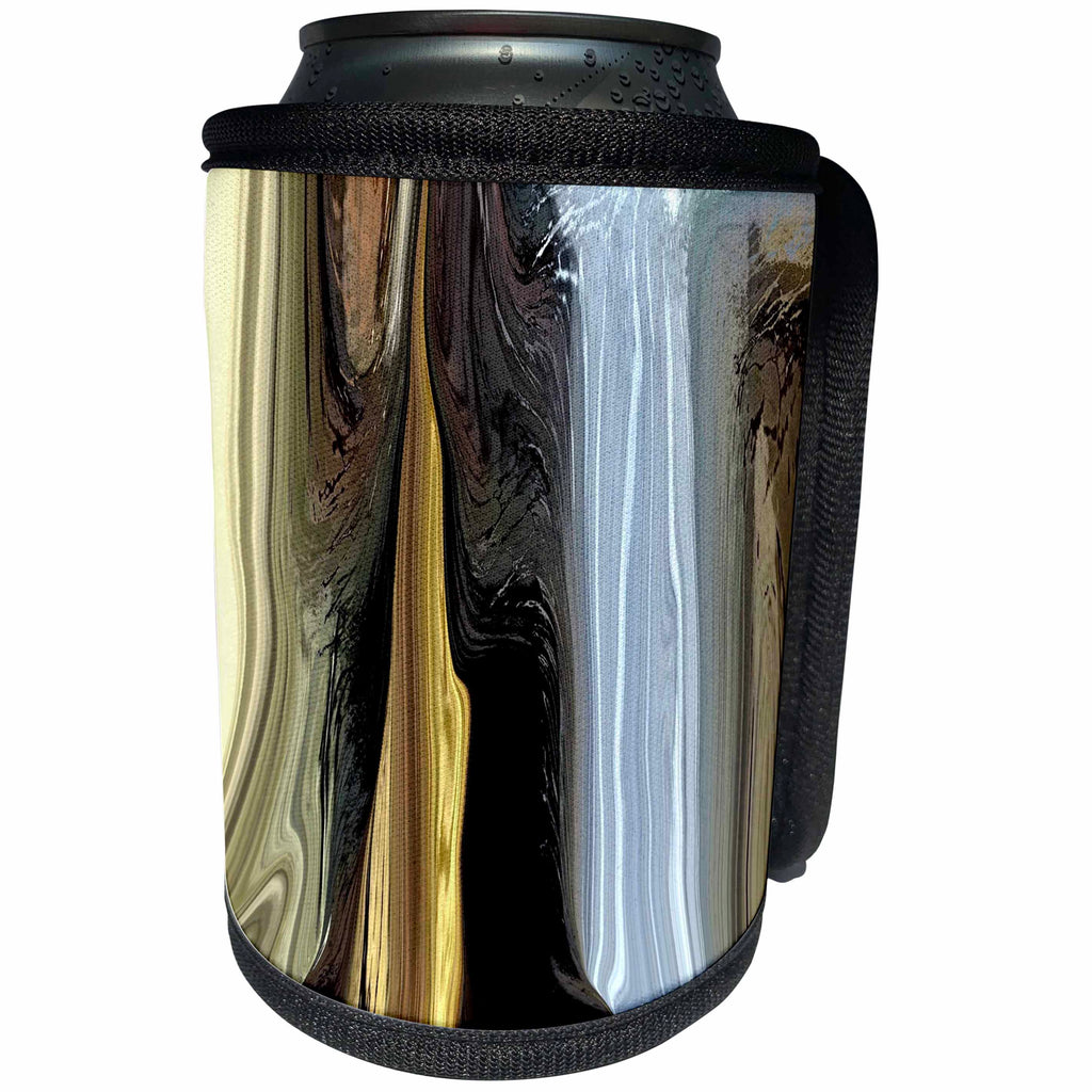 3dRose Digital Painting - Image of Precious Metals Painting - Can Cooler Bottle Wrap (cc_262523)
