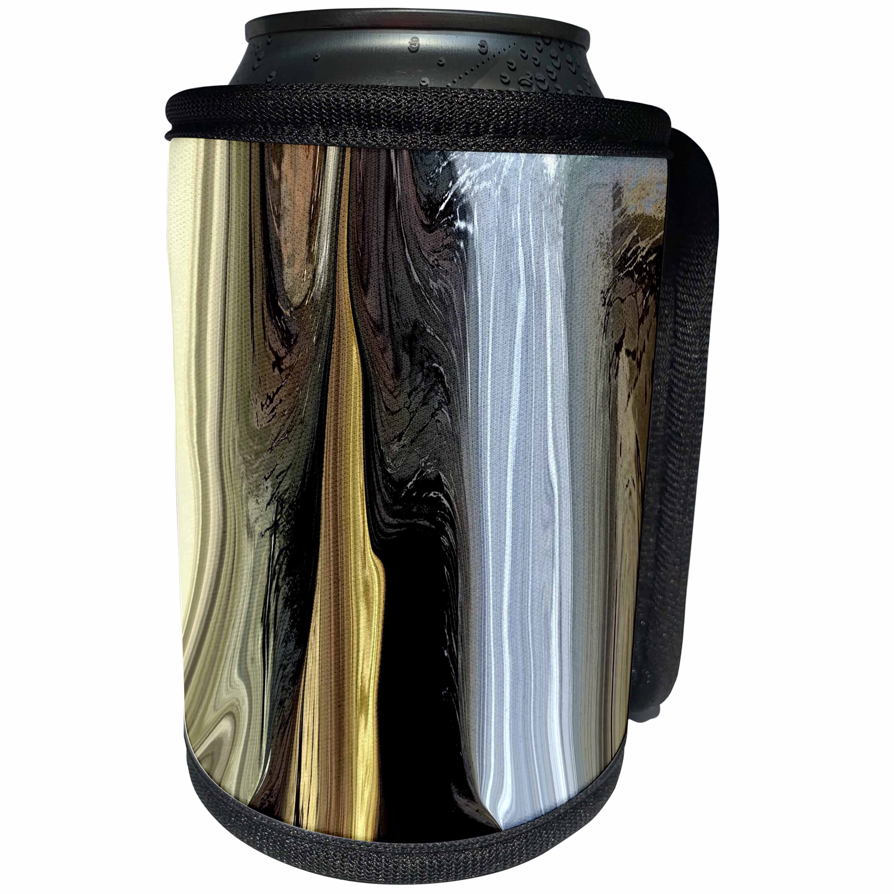 3dRose Digital Painting - Image of Precious Metals Painting - Can Cooler Bottle Wrap (cc_262523)