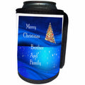 3dRose Christmas For Special People - Image of Merry Christmas Brother And Family - Can Cooler Bottle Wrap (cc_262529)