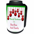 3dRose Christmas For Special People - Image of Merry Christmas Best Boss And Family - Can Cooler Bottle Wrap (cc_262530)