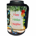 3dRose Christmas For Special People - Image of Happy Holidays Country Neighbor - Can Cooler Bottle Wrap (cc_262537)