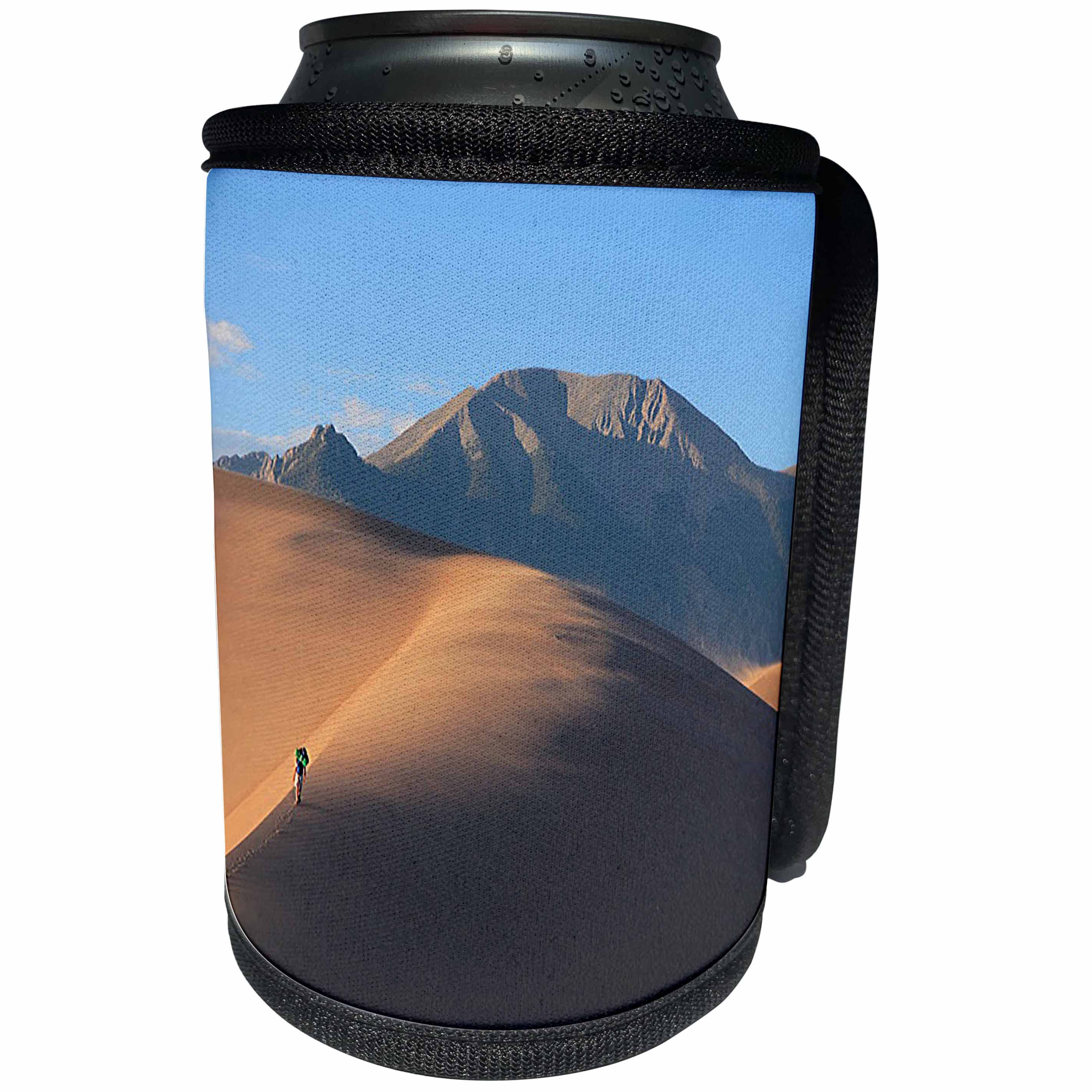3dRose Sandy Mertens Colorado - Great Sand Dunes No 1 - Can Cooler Bottle Wrap (cc_26267)