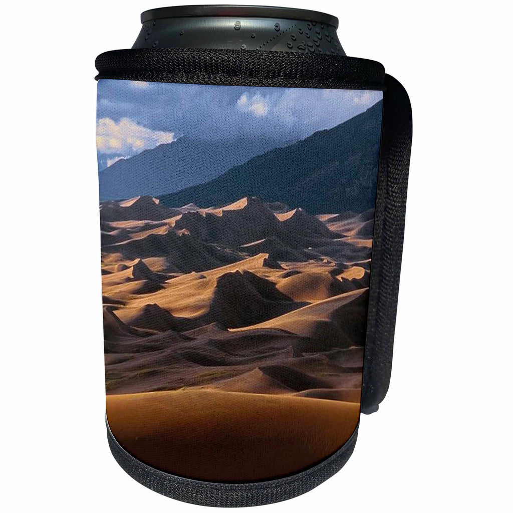 3dRose Sandy Mertens Colorado - Great Sand Dunes No 3 - Can Cooler Bottle Wrap (cc_26269)