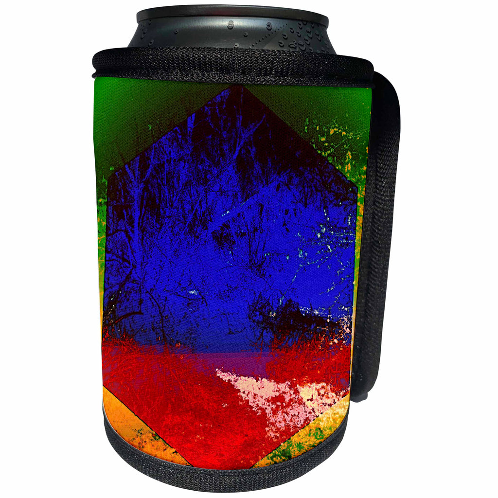 3dRose DYLAN SEIBOLD - PHOTO ABSTRACTION - Absurd Signs Of Change Cube - Can Cooler Bottle Wrap (cc_262719)