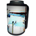 3dRose DYLAN SEIBOLD - PHOTOGRAPHY - Kingfisher Harbour - Can Cooler Bottle Wrap (cc_262747)