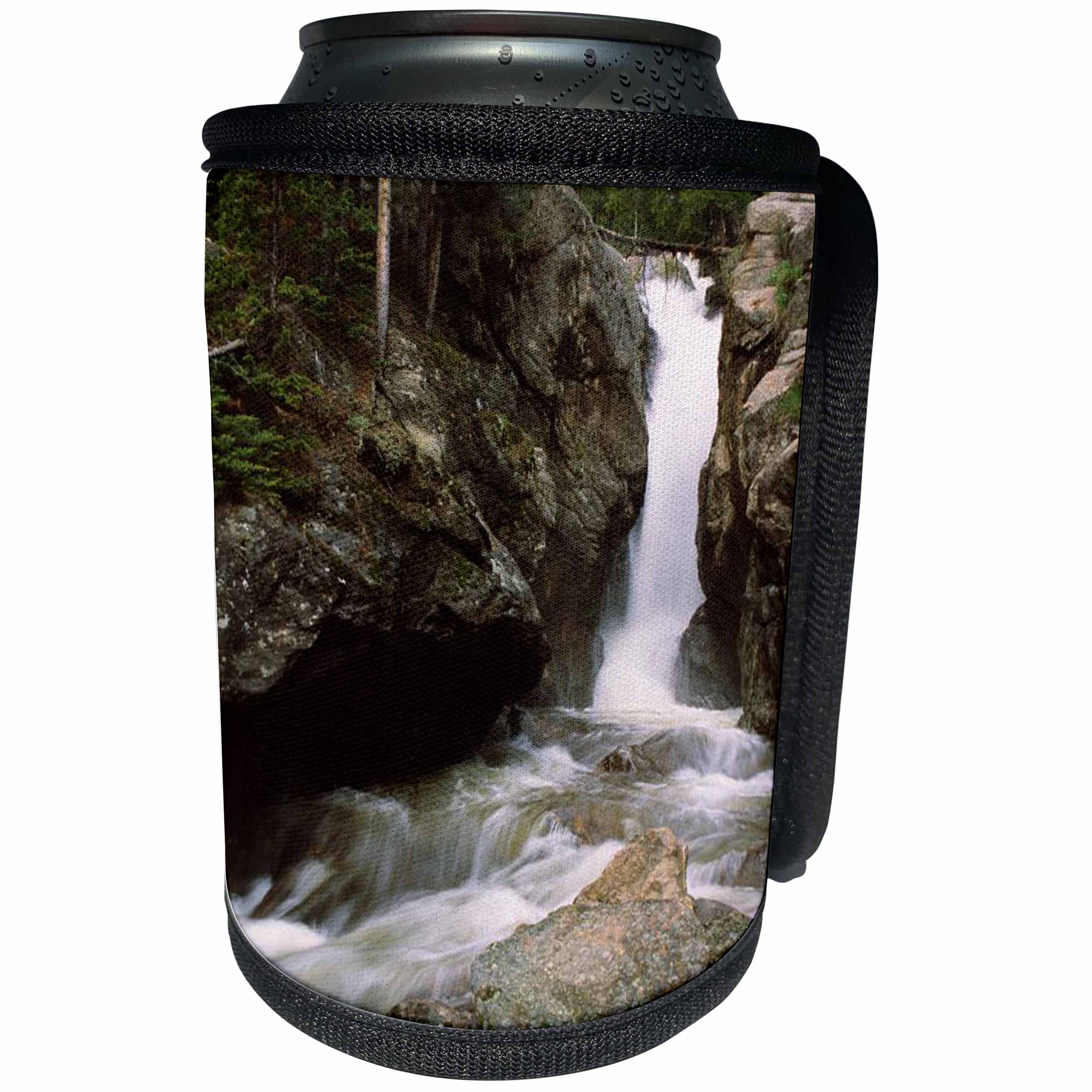 3dRose Sandy Mertens Colorado - Chasm Falls Rocky Mountain National Park - Can Cooler Bottle Wrap (cc_26275)