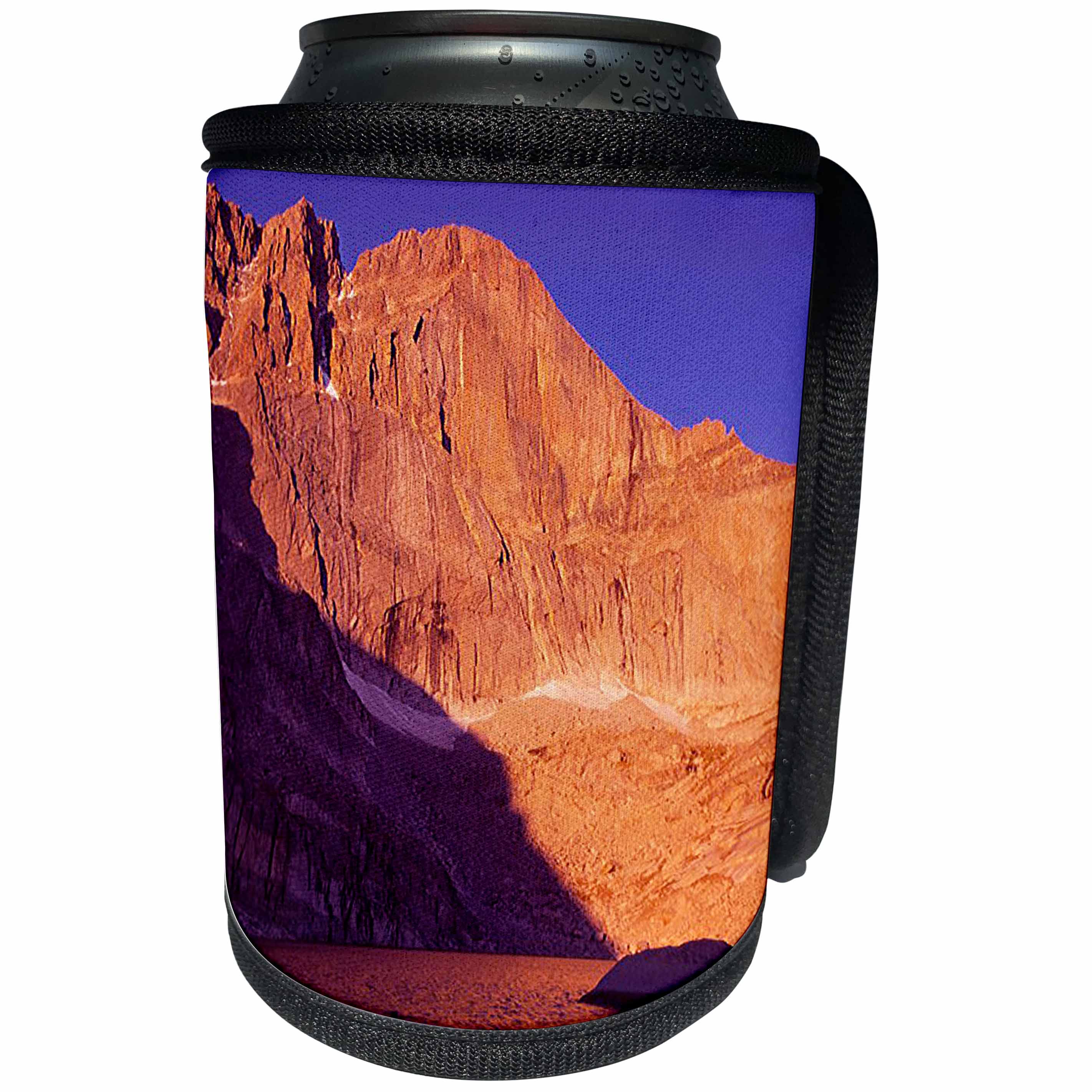 3dRose Sandy Mertens Colorado - Chasm Lake Diamond Longs Peak Rockies - Can Cooler Bottle Wrap (cc_26276)