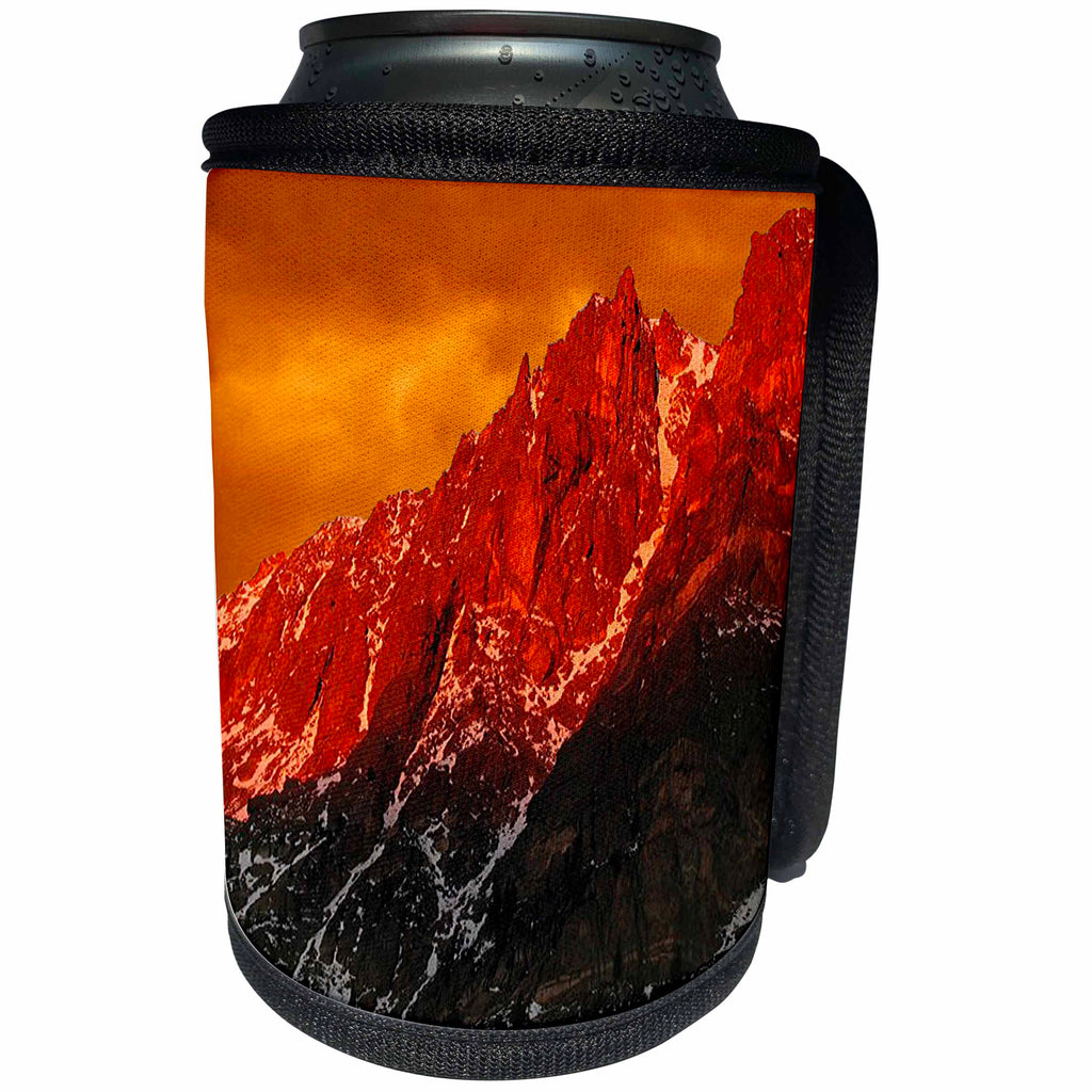 3dRose Sandy Mertens Colorado - Flattop Mountain Orange Sky in the Rockies - Can Cooler Bottle Wrap (cc_26278)