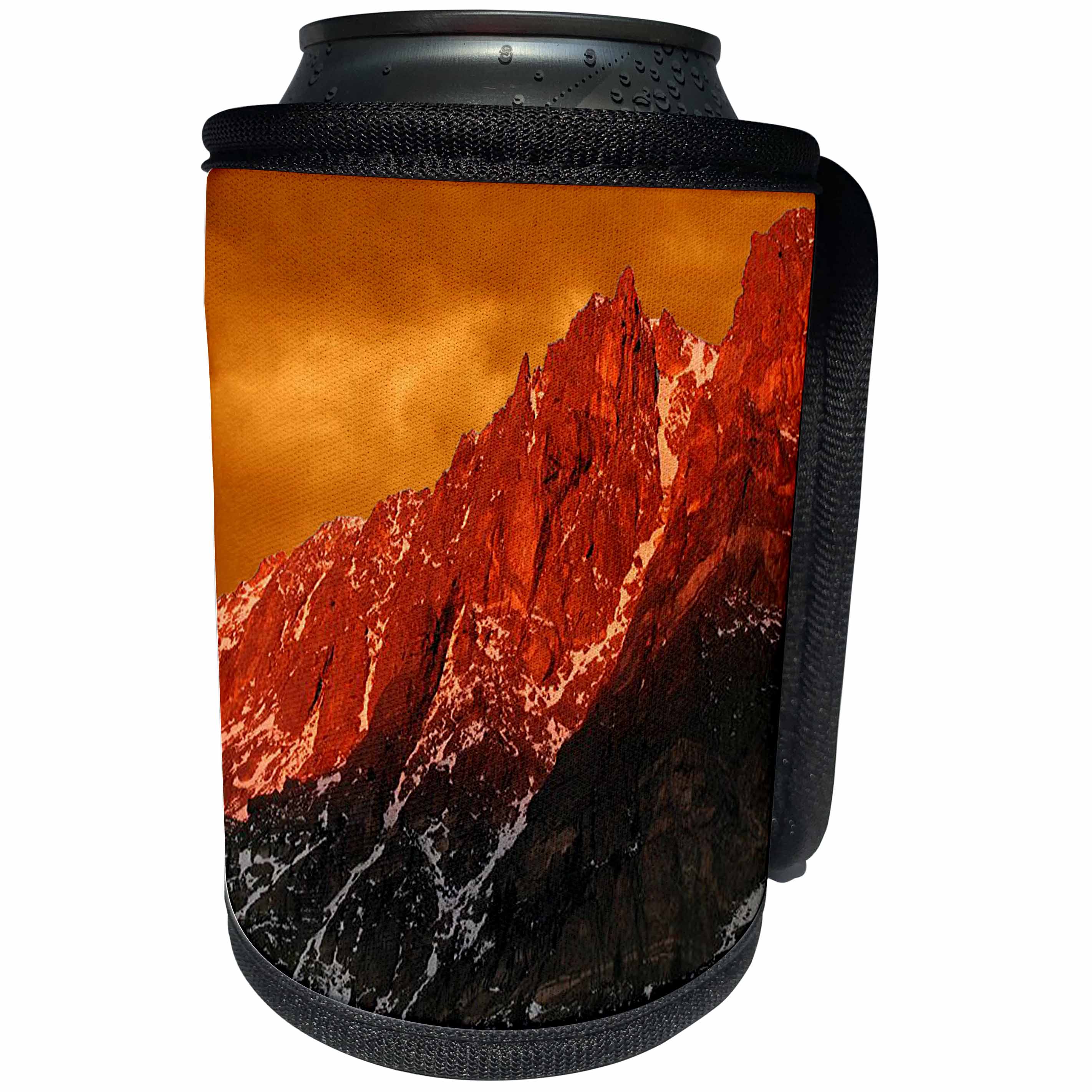 3dRose Sandy Mertens Colorado - Flattop Mountain Orange Sky in the Rockies - Can Cooler Bottle Wrap (cc_26278)