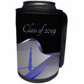 3dRose Beverly Turner Graduation Design - Graceful Purple Abstract Design with Tassel on Ribbon, Class of 2019 - Can Cooler Bottle Wrap (cc_262820)