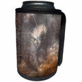 3dRose Cassie Peters Cats - Kitten Grunge - Can Cooler Bottle Wrap (cc_262910)