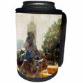3dRose Cassie Peters Kansas City - Kansas City J.C. Fountain Horse - Can Cooler Bottle Wrap (cc_262921)