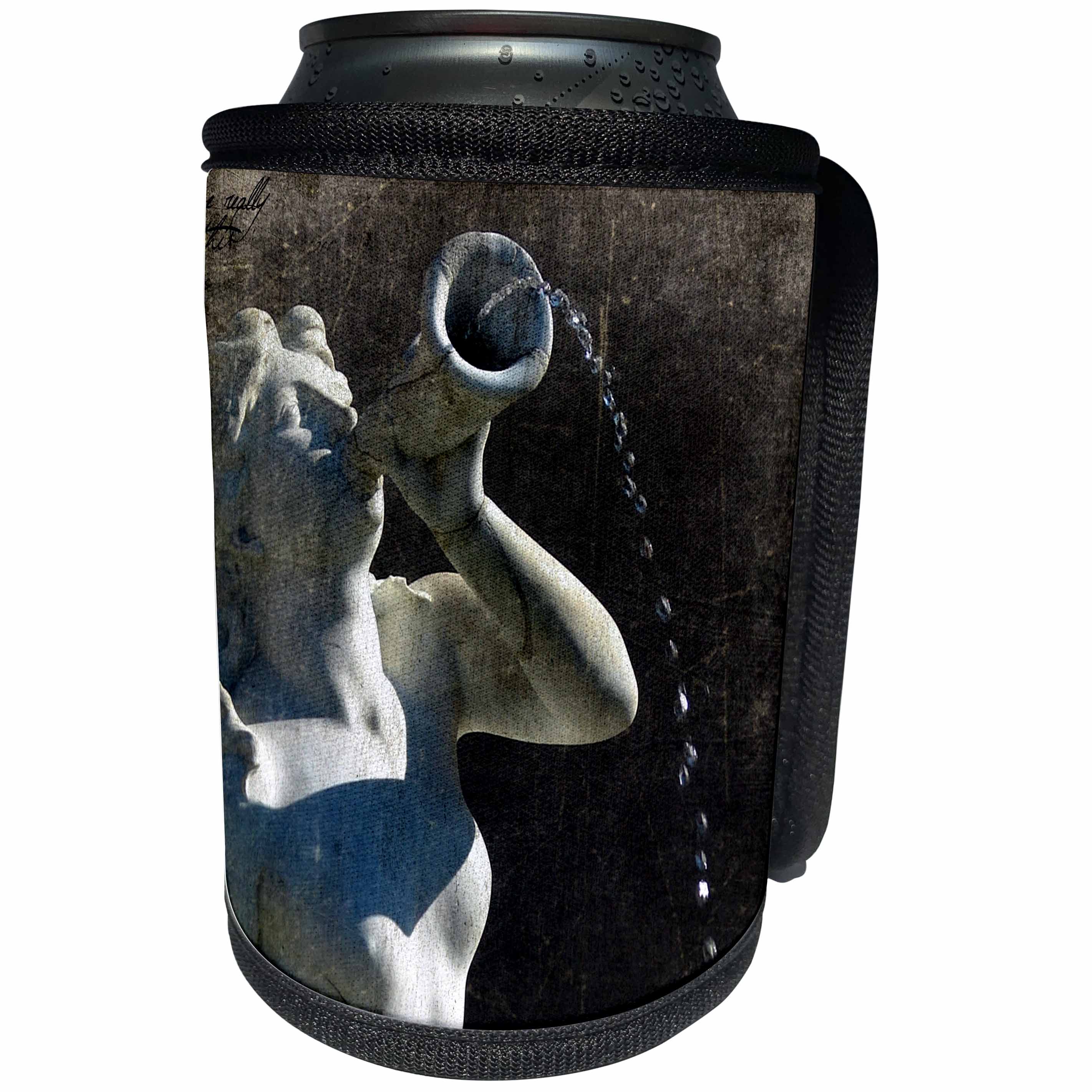 3dRose Cassie Peters Kansas City - Mermaid Fountain Kansas City - Can Cooler Bottle Wrap (cc_262922)