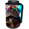 3dRose Cassie Peters Christmas - Christmas Turtle - Can Cooler Bottle Wrap (cc_262927)