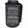 3dRose Andrea Haase Christmas Typography - Chalkboard with Christmas wishes typography poster style - Can Cooler Bottle Wrap (cc_262943)