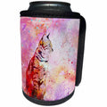 3dRose Andrea Haase Animals Illustration - Watercolor cat illustration - Can Cooler Bottle Wrap (cc_262975)
