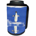 3dRose Andrea Haase Animals Photography - Penguin on ice floe surrounded by water - Can Cooler Bottle Wrap (cc_262987)