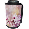 3dRose Andrea Haase Illustration Floral - Beautiful spring flowers cherry blossom watercolor art - Can Cooler Bottle Wrap (cc_263009)