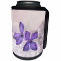 3dRose Andrea Haase Nature Photography - Delicate clematis flowers in a soft feminine pastel style - Can Cooler Bottle Wrap (cc_263024)