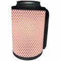 3dRose Uta Naumann Pattern - Watercolor Pattern in Pink with Gold Glitter Hearts - Can Cooler Bottle Wrap (cc_263057)