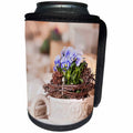 3dRose Uta Naumann Photography Flowers - Still Life of a Spring flower Pansies in a Mug Photography - Can Cooler Bottle Wrap (cc_263060)