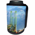 3dRose Sandy Mertens State of Delaware - Delaware Memorial Bridge fisheye - Can Cooler Bottle Wrap (cc_26308)