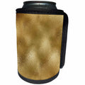3dRose Uta Naumann Pattern - Luxury Gold Metal Foil Background - Can Cooler Bottle Wrap (cc_263080)
