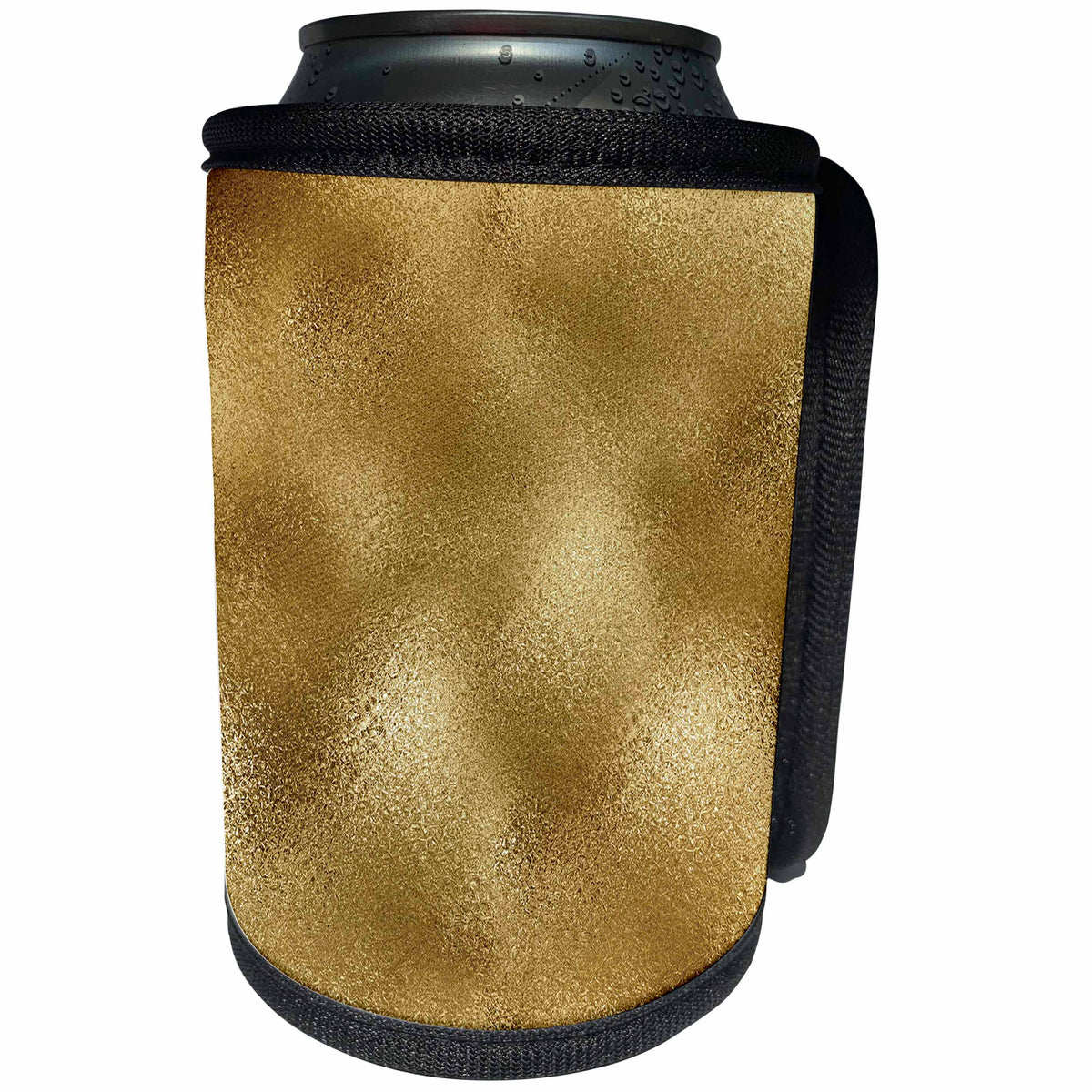 3dRose Uta Naumann Pattern - Luxury Gold Metal Foil Background - Can Cooler Bottle Wrap (cc_263080)