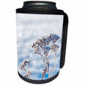 3dRose Uta Naumann Photography Flowers - Winter Ice and Snow on a Branch Sparkling in the Sun - Can Cooler Bottle Wrap (cc_263090)