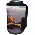 3dRose Sandy Mertens State of Delaware - North Market St Bridge Wilmington on Canvas - Can Cooler Bottle Wrap (cc_26310)