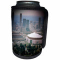 3dRose Sandy Mertens State of Georgia - Atlanta Skyline with Sports Complexes spotlight - Can Cooler Bottle Wrap (cc_26322)