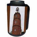 3dRose Sandy Mertens State of Georgia - Rome Georgia Historic Clock Tower on Neely Hill - Can Cooler Bottle Wrap (cc_26323)