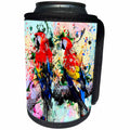 3dRose Abstract - Paint splats, and layers of colors abstract street art - Can Cooler Bottle Wrap (cc_263236)