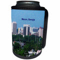 3dRose Sandy Mertens State of Georgia - Downtown Macon textured - Can Cooler Bottle Wrap (cc_26324)