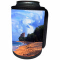 3dRose Sandy Mertens Hawaii Travel Designs - Maui Beach - Can Cooler Bottle Wrap (cc_26340)