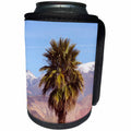 3dRose Jos Fauxtographee- Palm Tree with Snow in back - A palm tree on green springs drive in Washington Utah with snow - Can Cooler Bottle Wrap (cc_263404)