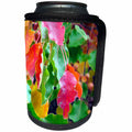 3dRose Jos Fauxtographee- Accented Edges Fall Leaves - Autumn Leaves on a tree with red and yellow and green - Can Cooler Bottle Wrap (cc_263407)