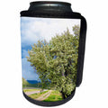 3dRose Jos Fauxtographee- Central Spring Tree - Some trees on property in Central Utah with white blossoms - Can Cooler Bottle Wrap (cc_263414)