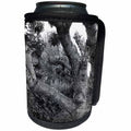 3dRose Jos Fauxtographee- Old Black and White Tree - An old ornamental Tree in the Yard of Violet Averett - Can Cooler Bottle Wrap (cc_263449)